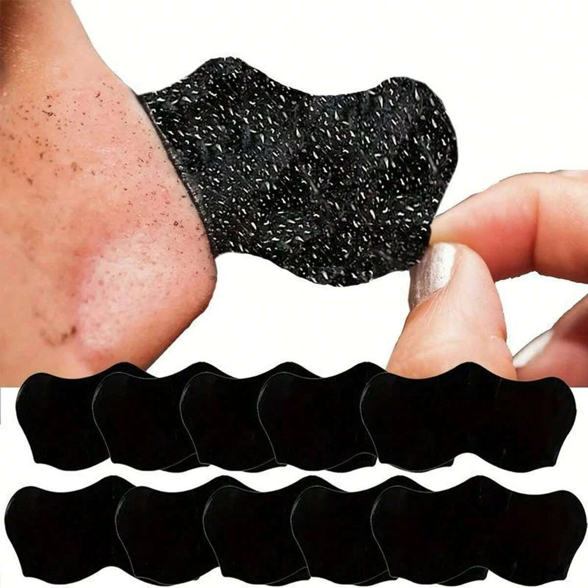 10 PC/50 PC100 PC Blackhead Nose Patch, Deep Cleansing Nose Patch, Shrink Nose Pores To Remove Blackheads, Smooth Skin Facial Ca 