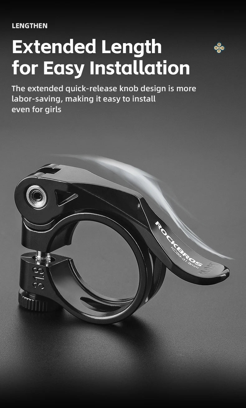 Quick Release Bicycle Seat Post Clamp Aluminum Alloy Bike Seat Clamp