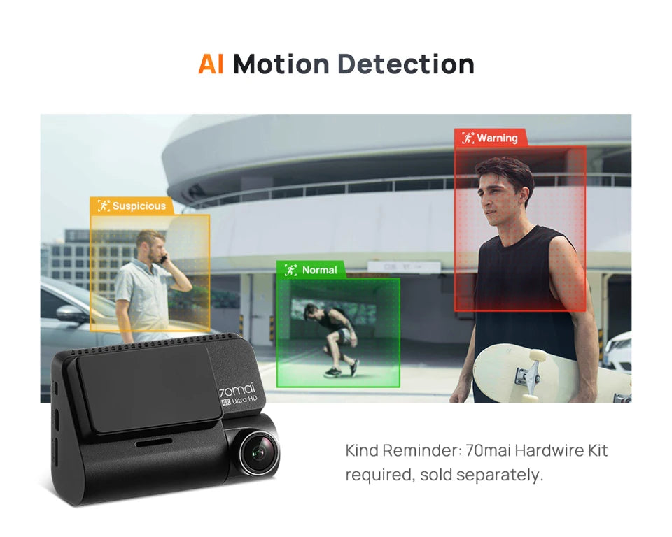 4K Dash Cam with GPS, ADAS, 24H Parking Surveillance and 4G LTE Support