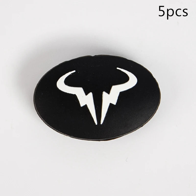 5pcs Tennis Cartoon Racket Shock Absorber Vibration Dampeners Silicone Durable Tennis Accessories