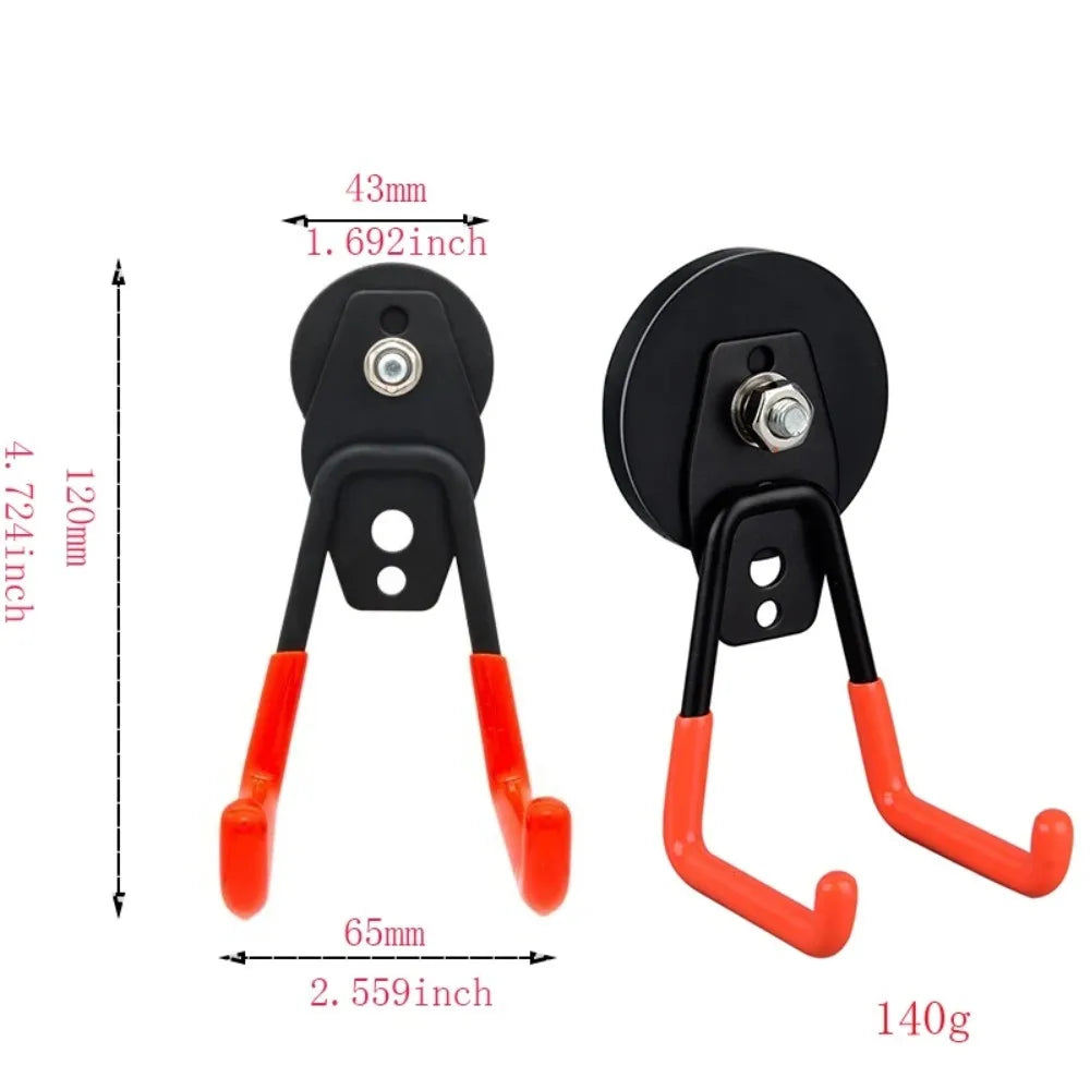 Gancho magnético de 43 mm para arrumação na garagem
