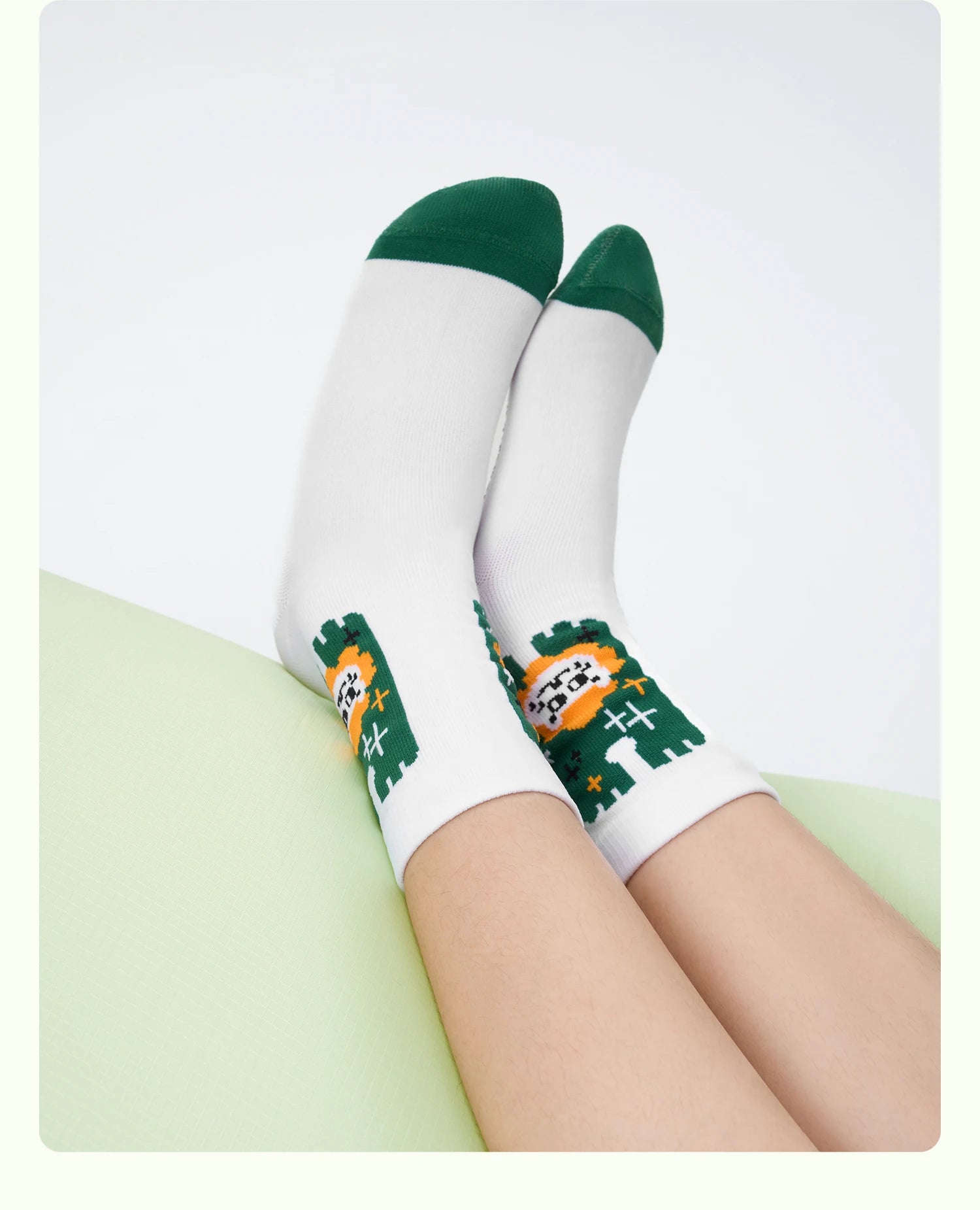 Breathable Compression Cycling Socks with Non-Slip Grip (2 Pairs)