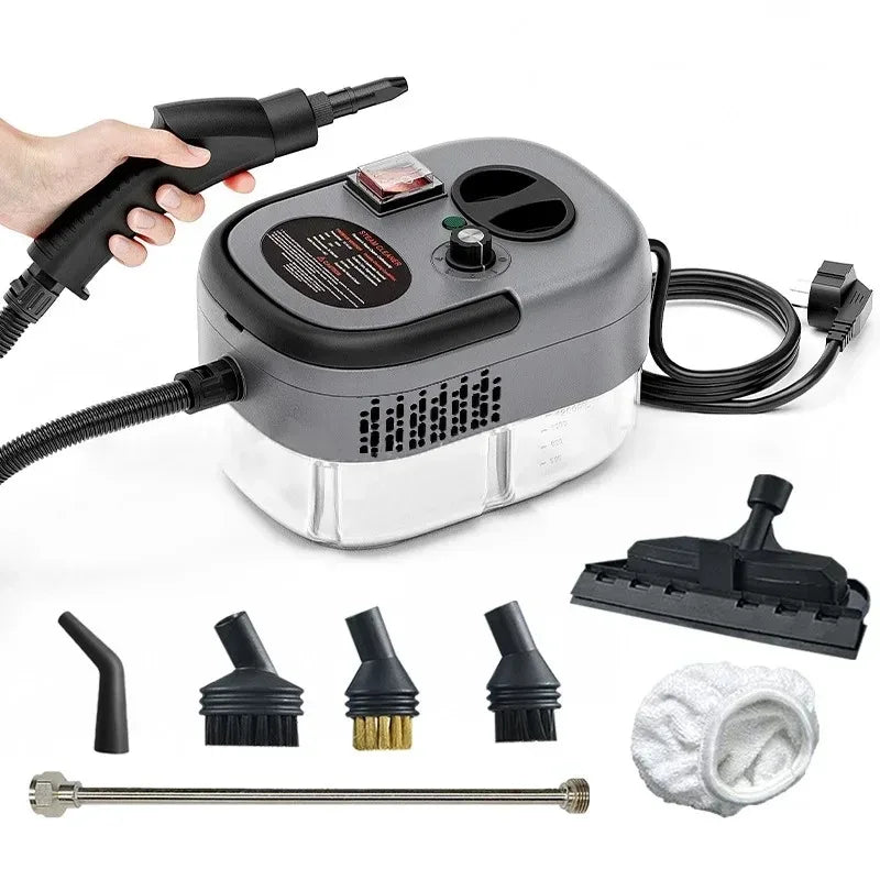 2500W Portable Steam Cleaner High Temperature Sterilization Pressure Jet Washer Machine for Home Car Kitchen Air Conditioner 