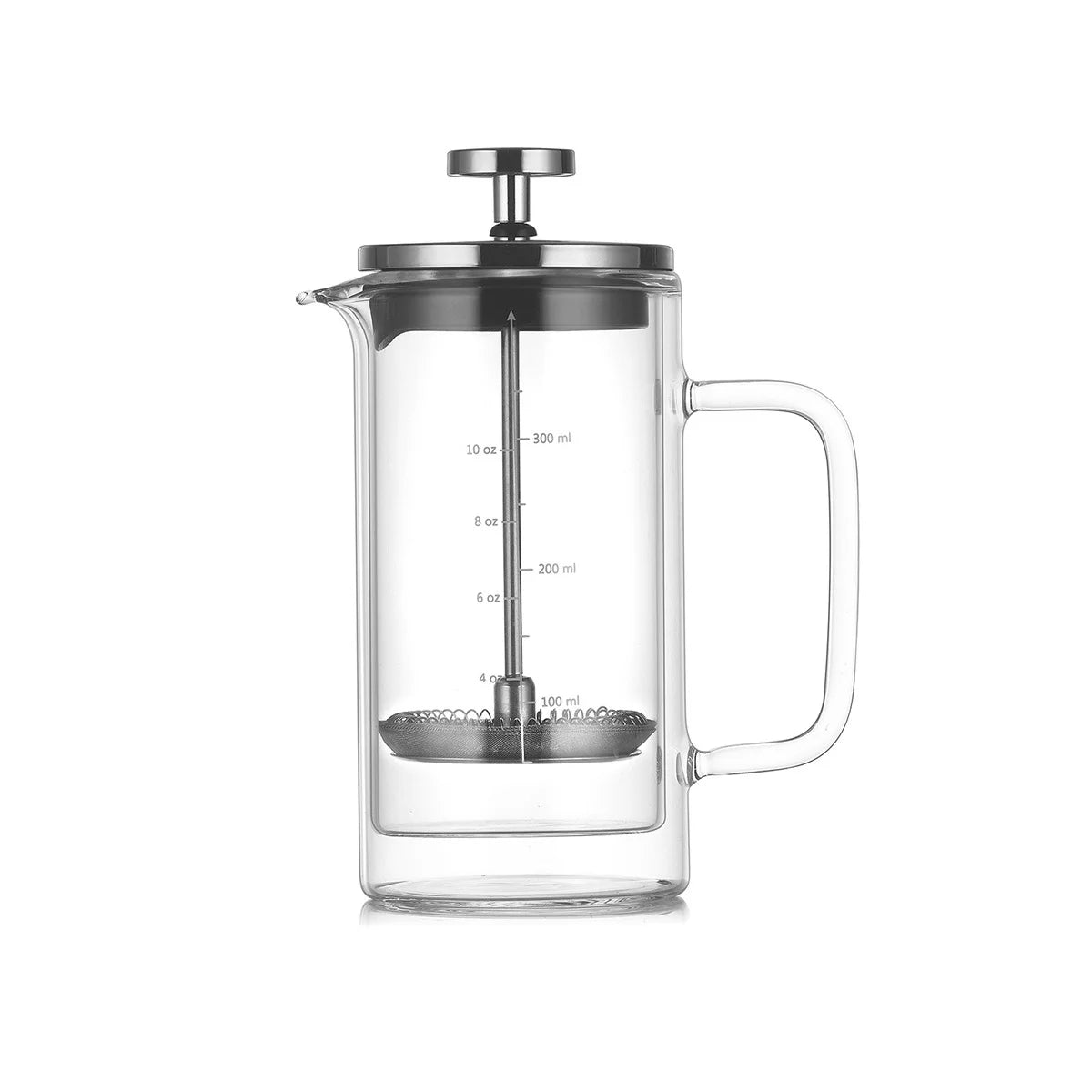 Double-Wall Glass French Press, 300 or 600 ml