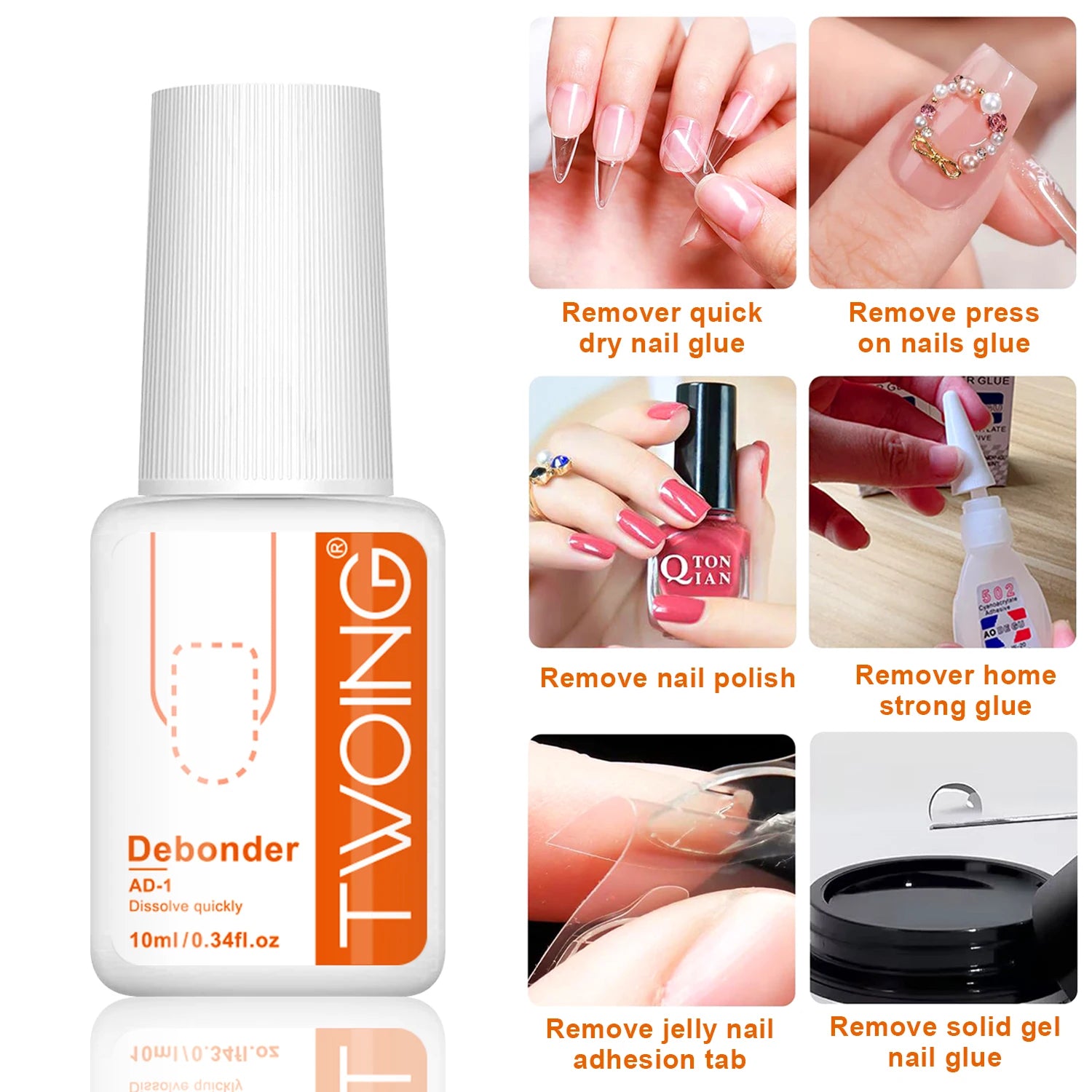 7g Super Strong Nail Glue For False Nail Tips, Acrylic Nails,Press On Nails,Fake Nails Art Decoration Lasting Adhesion 