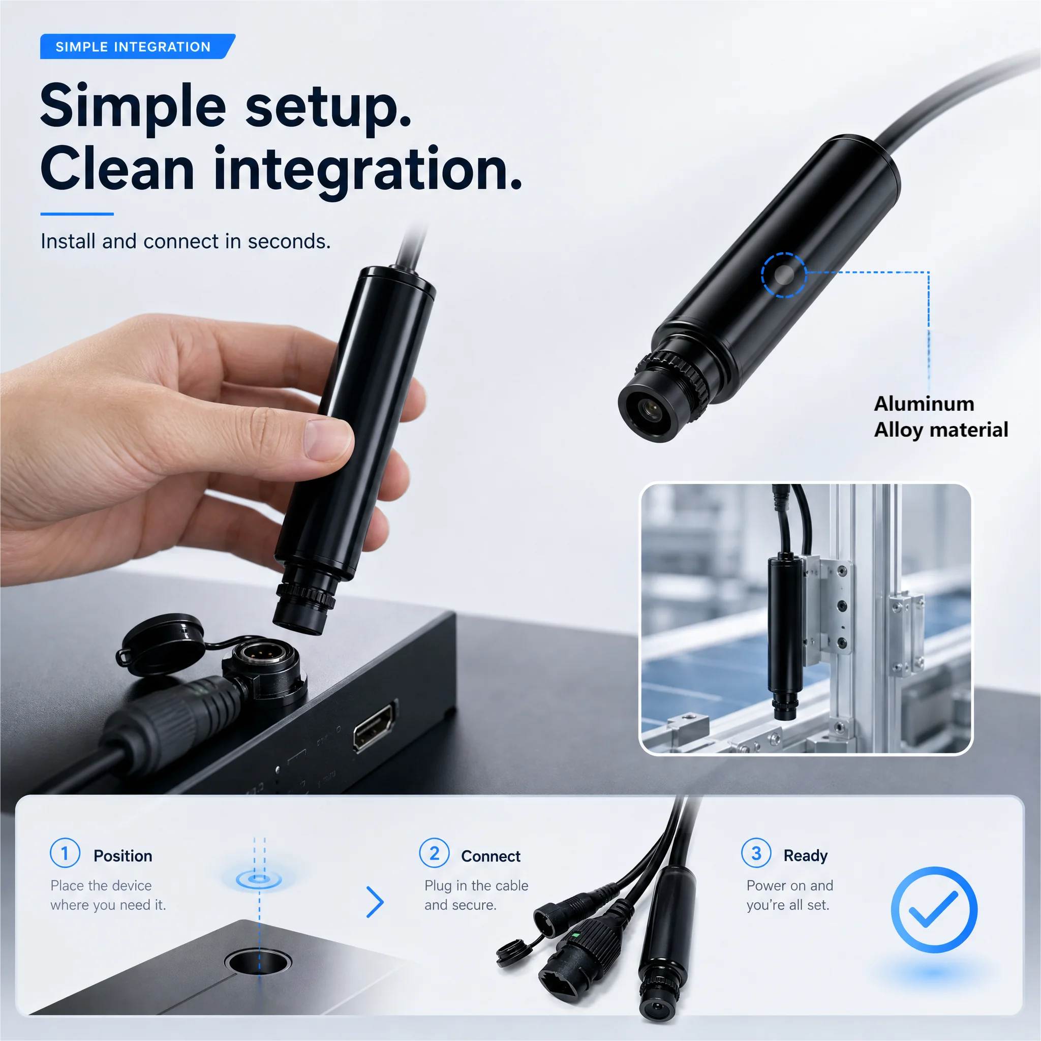 5MP PoE WiFi Mini Bullet Camera with 6x Digital Zoom
