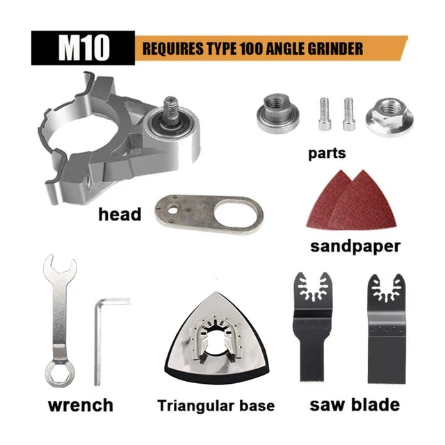 Angle Grinder Oscillating Attachment, M10 or M14