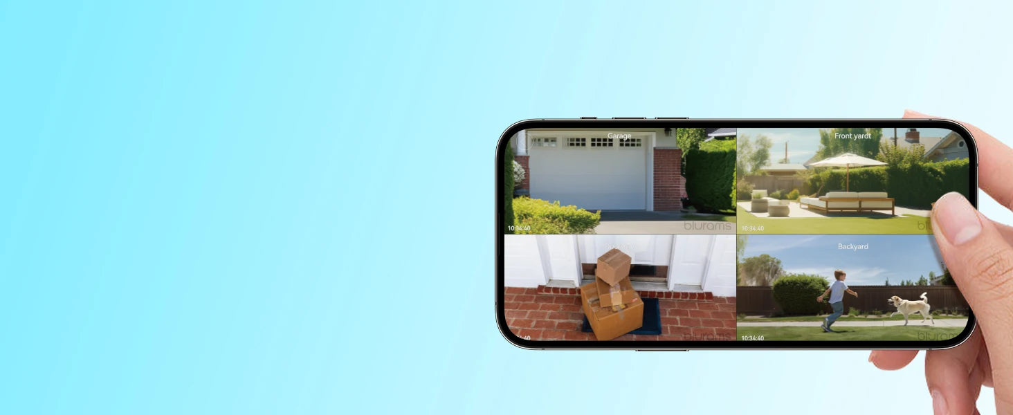 2K Outdoor Security Camera 360° PTZ with Color Night Vision