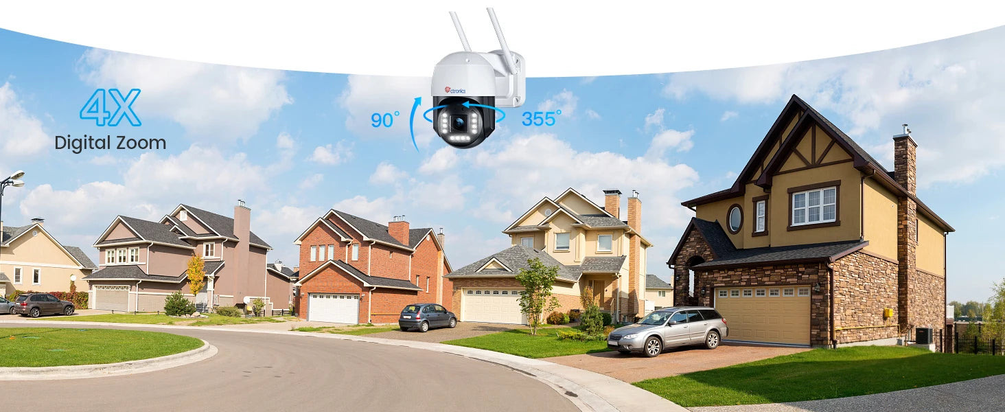 4K 8MP Outdoor Security Camera with Smart Tracking