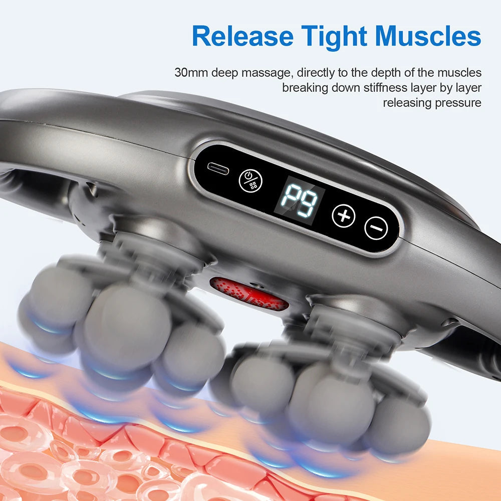22-Head Fascia Gun High-Frequency Vibration Body Massage Gun Back and Waist Massager Neck Shoulder Massager Muscle masajeador 