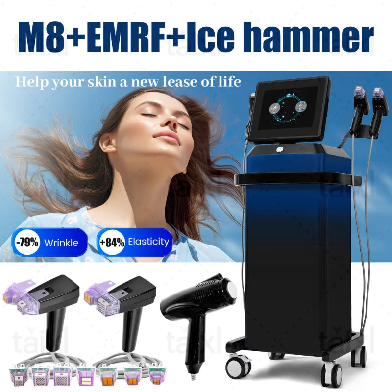 Professional Morpheus 8 RF Microneedling Machine Facial Skin Care Beauty With12 24 40 Nano Pin Cartridge