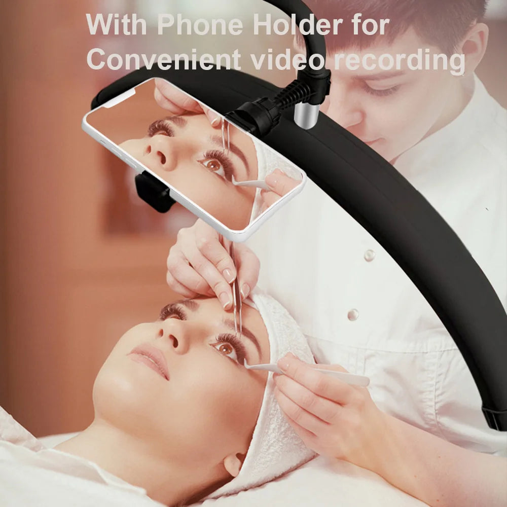 Andoer HD-M6X 36W Floor LED Video Light Half-moon Shaped Fill Light  3200K-5600K Dimmable with 180cm/ 70.9in Metal Light Stand 