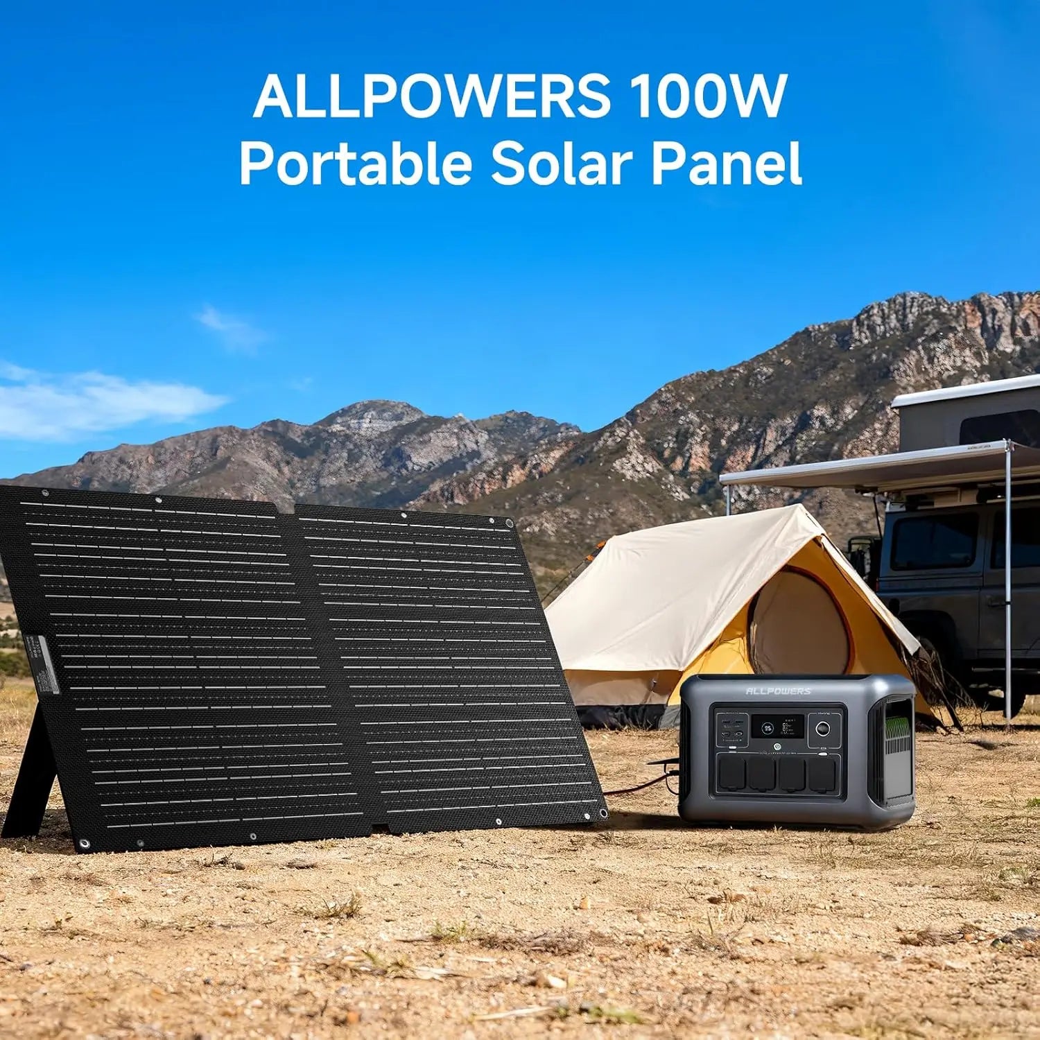 ALLPOWERS SE100 100W Foldable Solar Panel for Portable Power