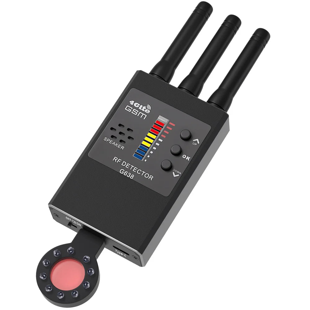 Latest Hot Sale G638 Anti Spy Detector Hidden Camera Infrared Scanner WiFi Bug Finder Wireless RF Signal GSM GPS Tracker Mini Le
