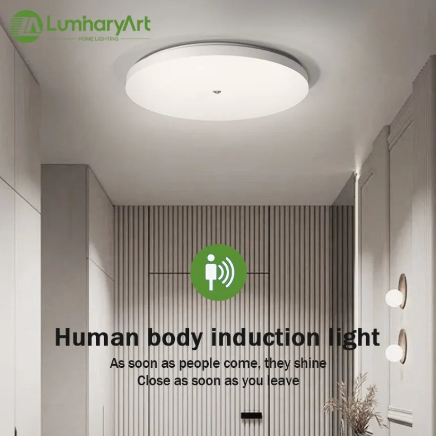 18W Motion-Sensor LED Ceiling Light, Cool White