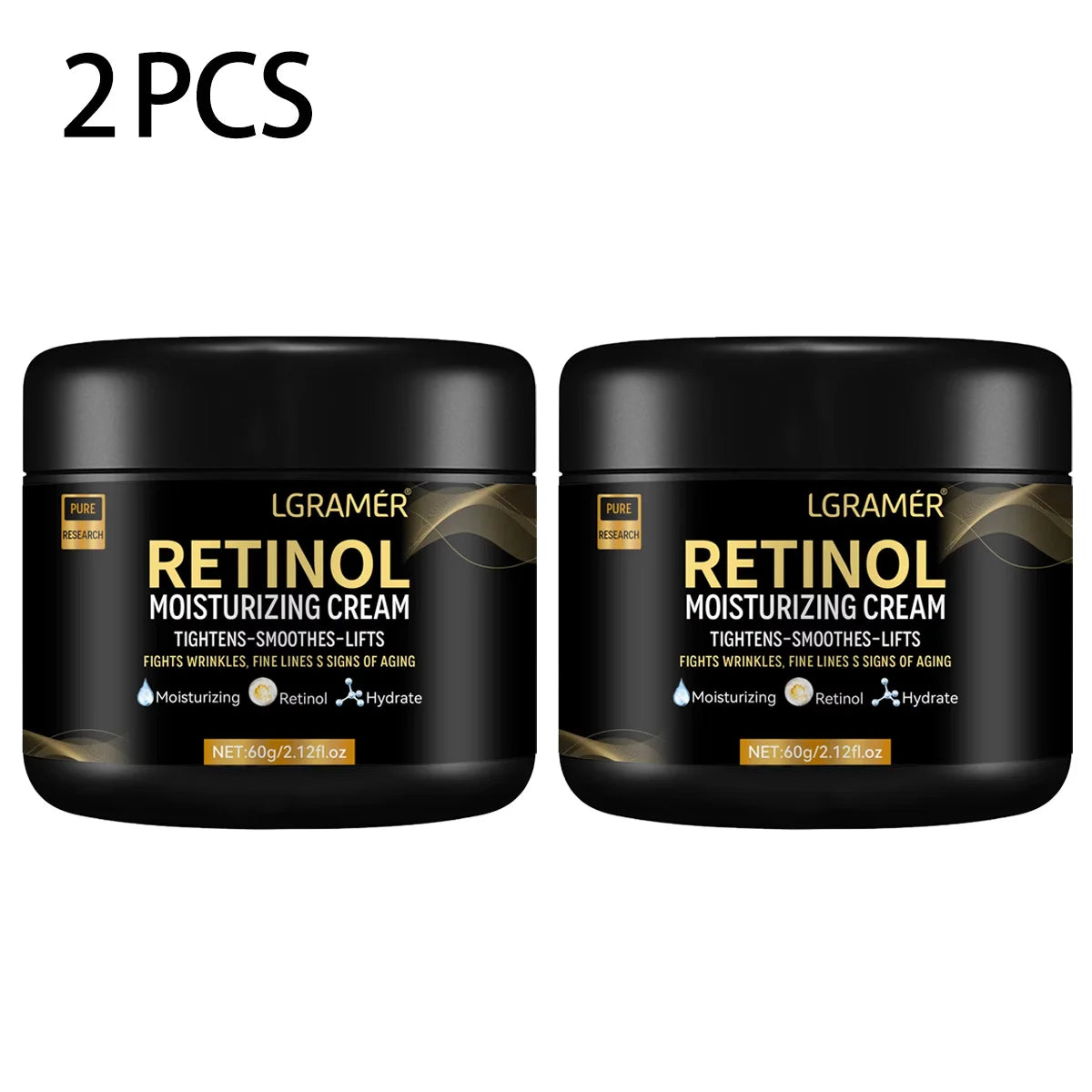 Men's Retinol Face Moisturizer Moisturizing Retinol Cream Anti-Wrinkle Aging Moisturizing Shrink Pores Whitening Smooth Retinol 
