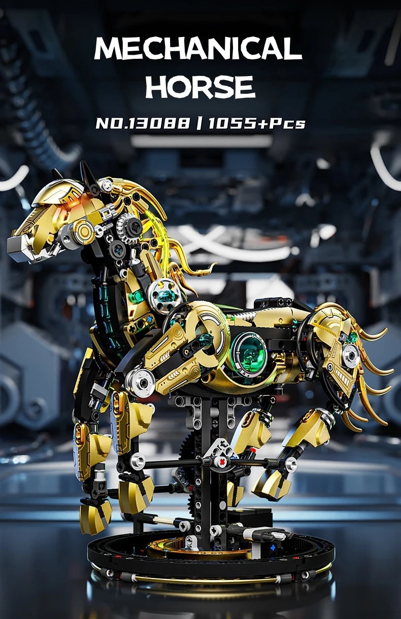 Mechanical Horse Building Kit - 1055 Pieces