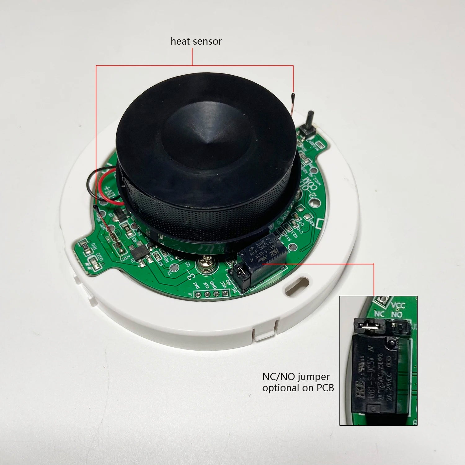 Wire Heat Detector 9-24V DC with NC/NO Relay Output