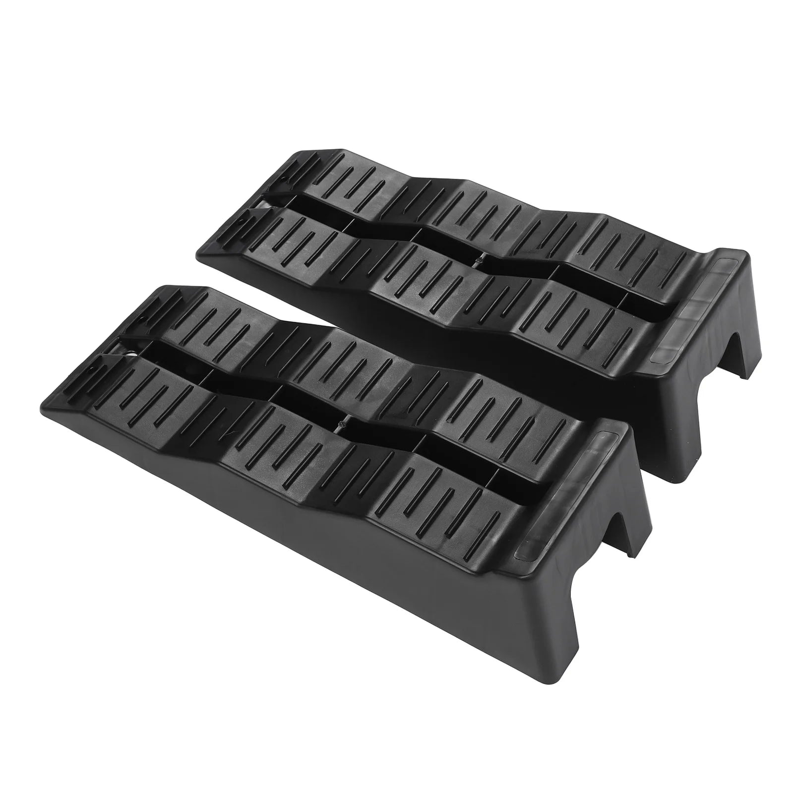 RV Leveling Ramps Blocks 3 Step 11000LBS Load Capacity RV Leveler Wheel Chock for Travel Trailer Campers Truck