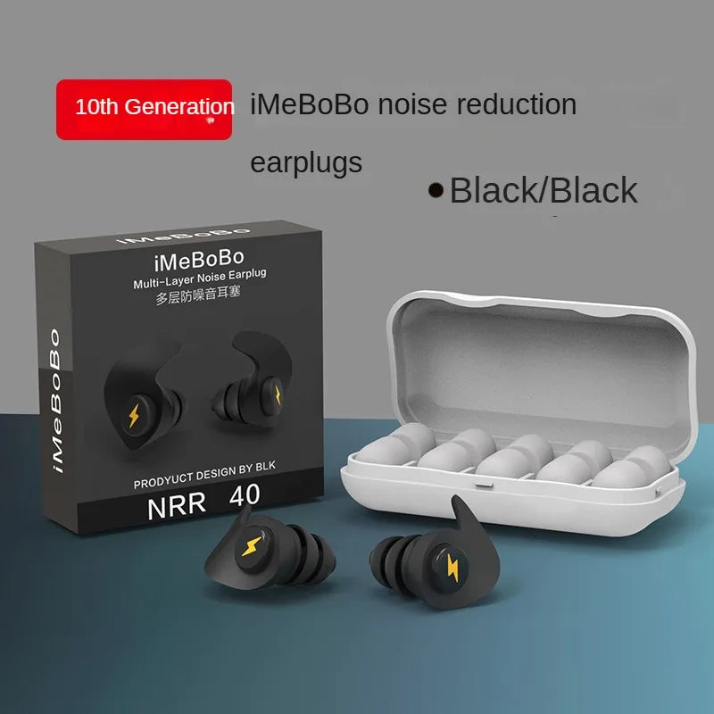 Noise-cancelling Sponge Earplugs Mute Sleep Soundproof Earplugs Separate Assembly Waterproof Silicone Earplugs Security 