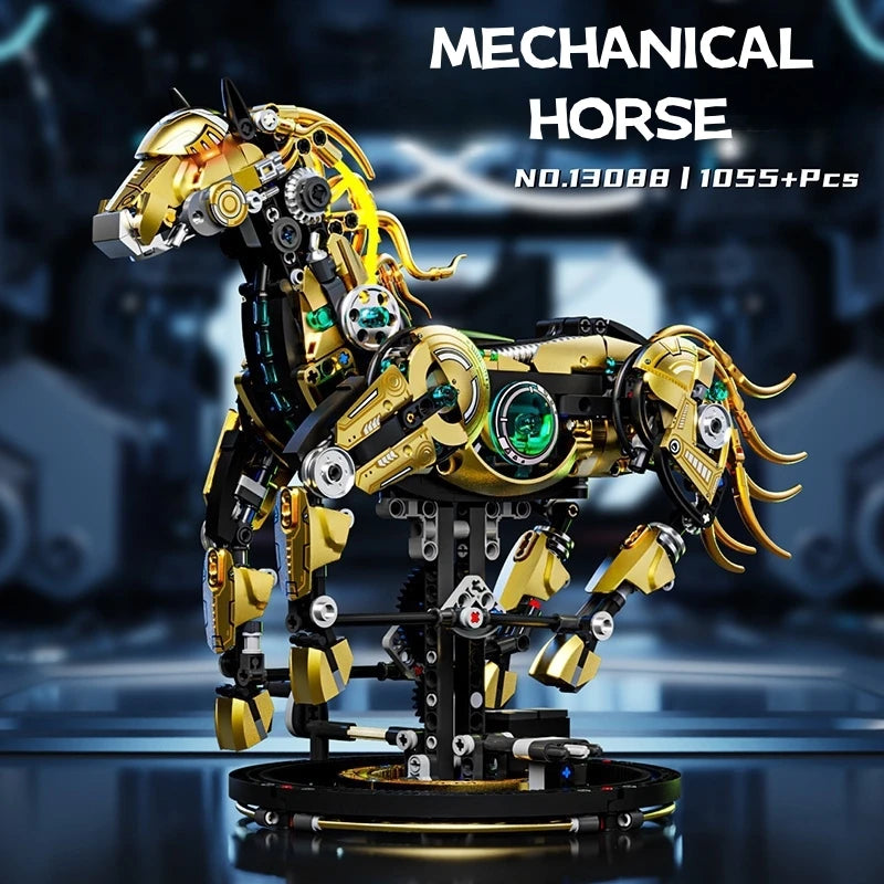 Mechanical Horse Building Kit - 1055 Pieces