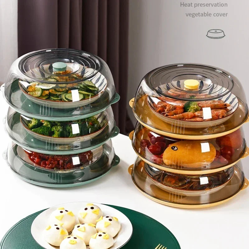 Insulated Food Cover, Stackable Transparent Kitchen Dome