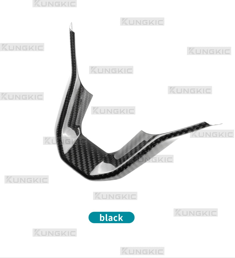 Dry Carbon Fiber Steering Wheel Bottom Trim for Seat and Cupra