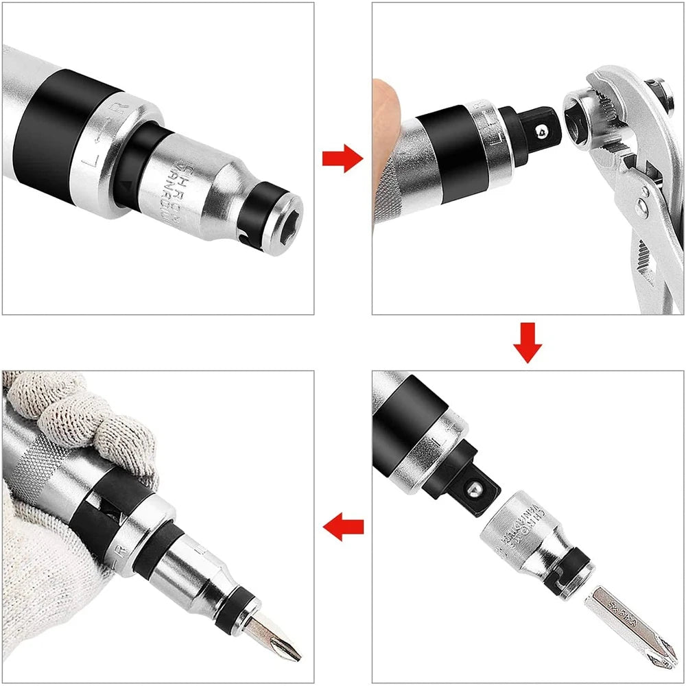Manual Impact Screwdriver Set - 7 or 13 Pieces