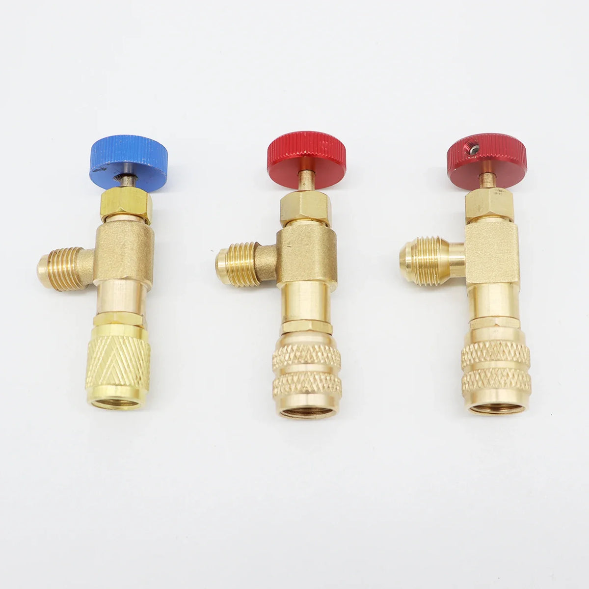 Valve de sécurité liquide R410A R22 Frigorifique Connecteur de sécurité 1/4 "Adaptateur de sécurité Réparation de climatisation et fluide liquide
