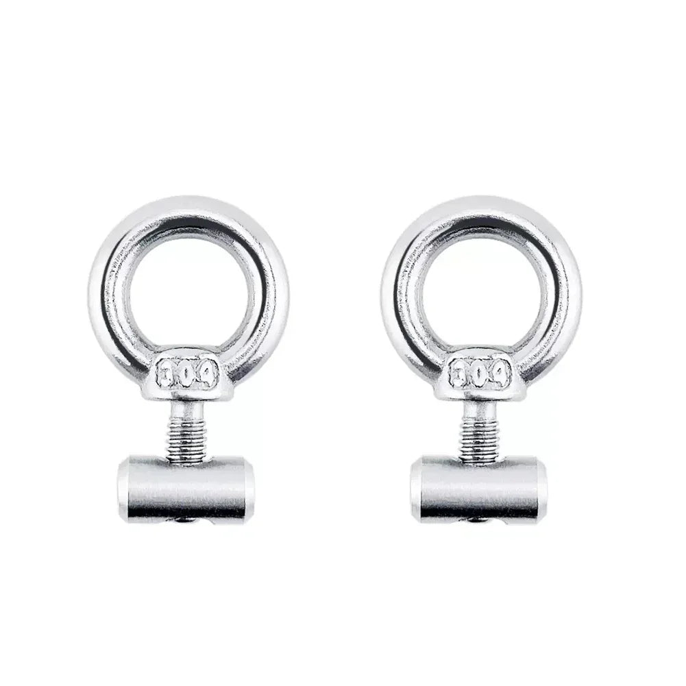 2/4/8Pcs Awning Rail Stoppers Stops Motorhome Campervan Caravan Silver Stainless Steel M4 X 12mm X 6mm Diameter Camper RV Parts
