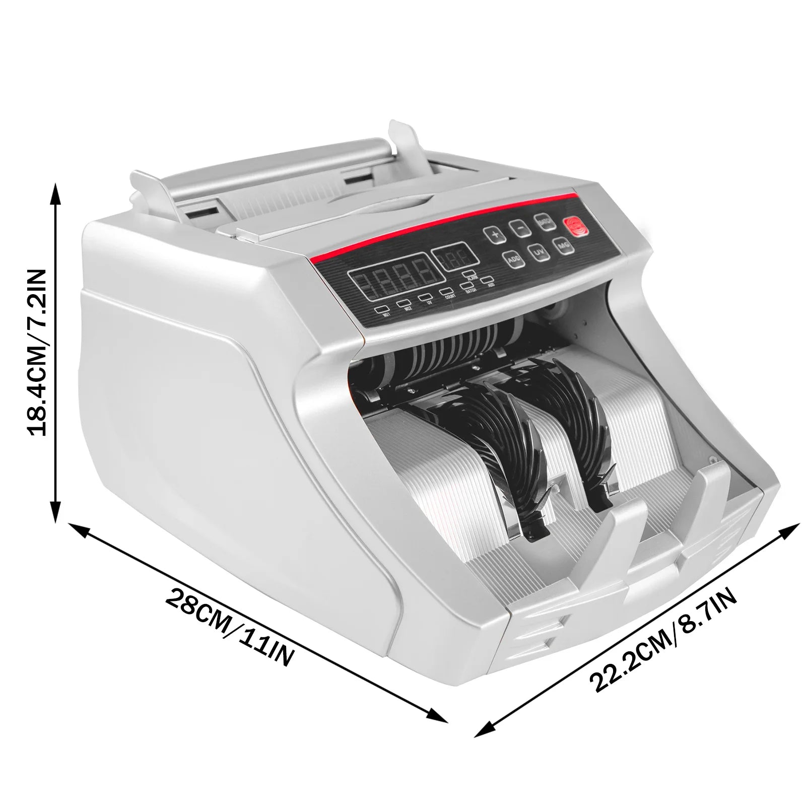 Money Counter Machine 1000 Bills/Min with UV MG Detection