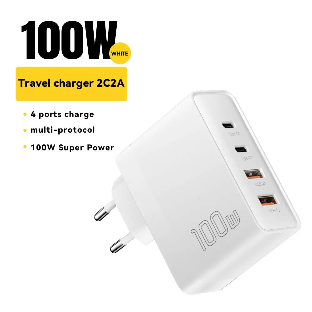 Essager 100W GaN USB Type C Caricabatterie PD QC Quick Charge 4.0 3.0 Type C Ricarica Rapida Per iPhone 14 13 12 Xiaomi Macbook 