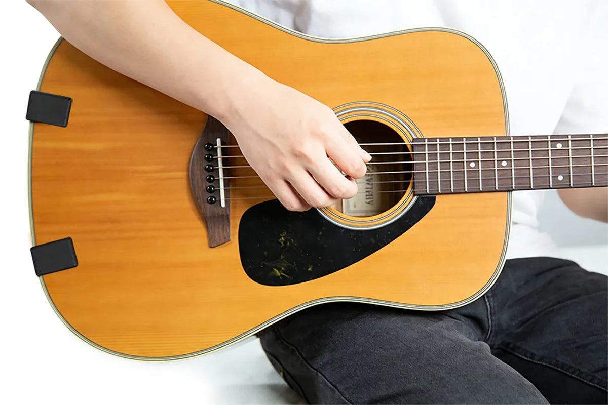 Support de guitare stable et droit, taille ultracompacte, pour guitare acoustique, portable, à pince, réglable de 9cm à 12cm