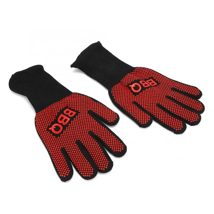 800°C Heat Resistant Fire Gloves for BBQ, Oven, and Baking