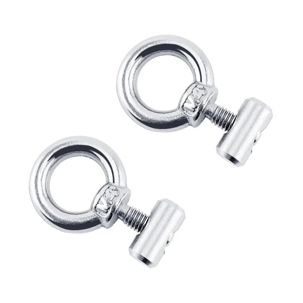 2/4/8Pcs Awning Rail Stoppers Stops Motorhome Campervan Caravan Silver Stainless Steel M4 X 12mm X 6mm Diameter Camper RV Parts