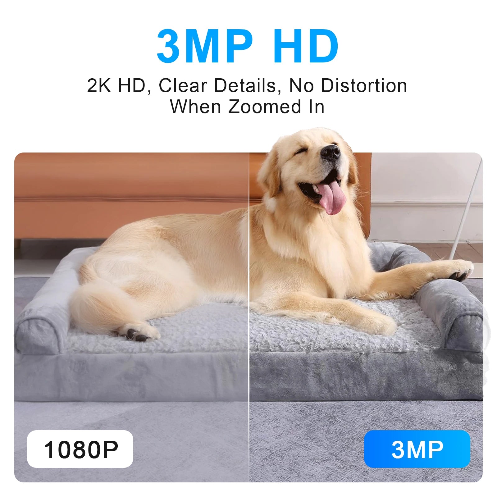 Indoor Home Security Camera with 3MP Night Vision and Audio