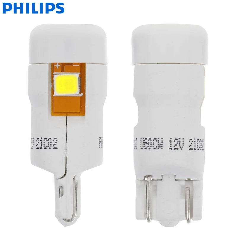 Philips Ultinon LED T10 W5W 194 6000K Hell Weiß Auto-LED Signale Leseschilder Lampen Innenraum Armaturenbrett Bulbs 12961ULWX2