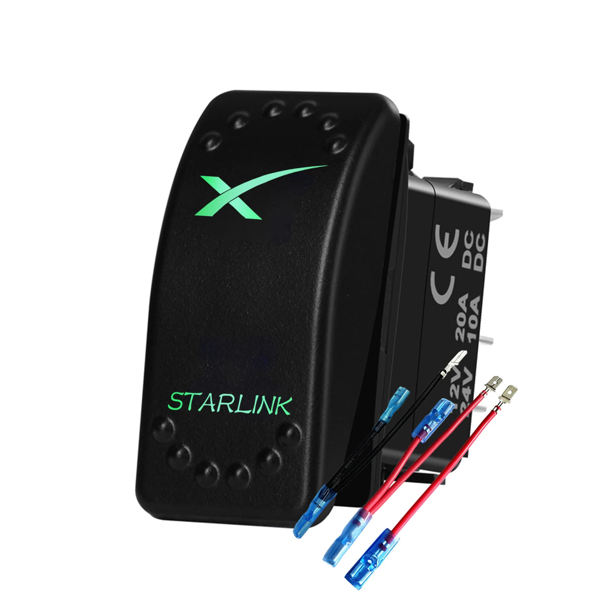 Starlink-Labelled Rocker Switch and Mounting Panel Options