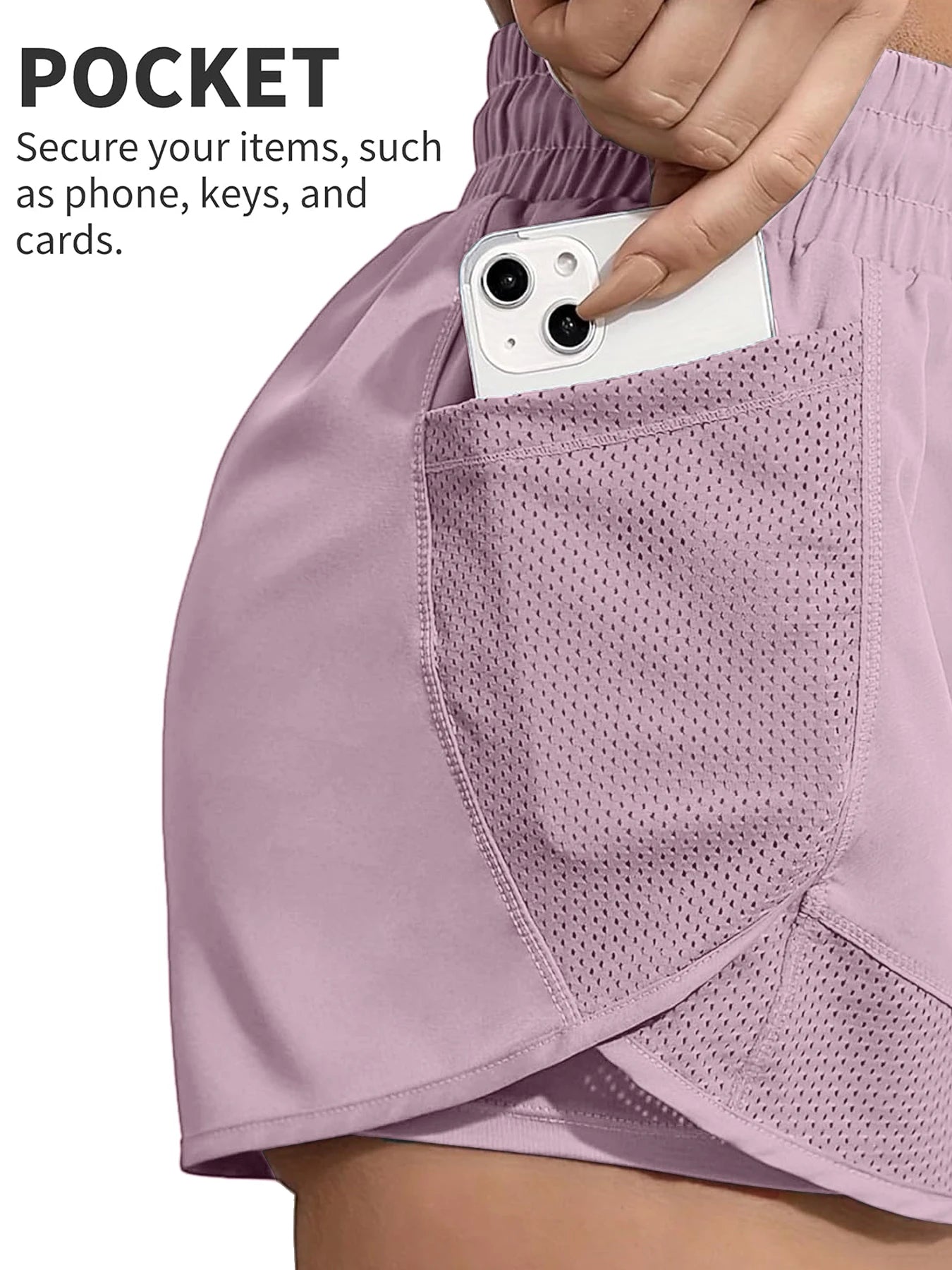 Gym training, running, high waist, breathable exercise, elastic fitness, daily wear of yoga shorts 