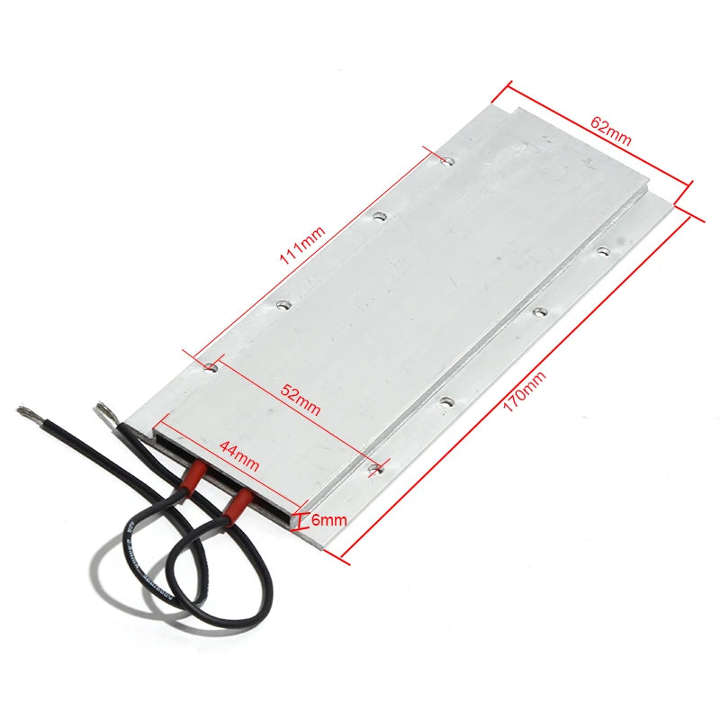 220 V PTC-varmeelement - 170 x 62 x 6 mm