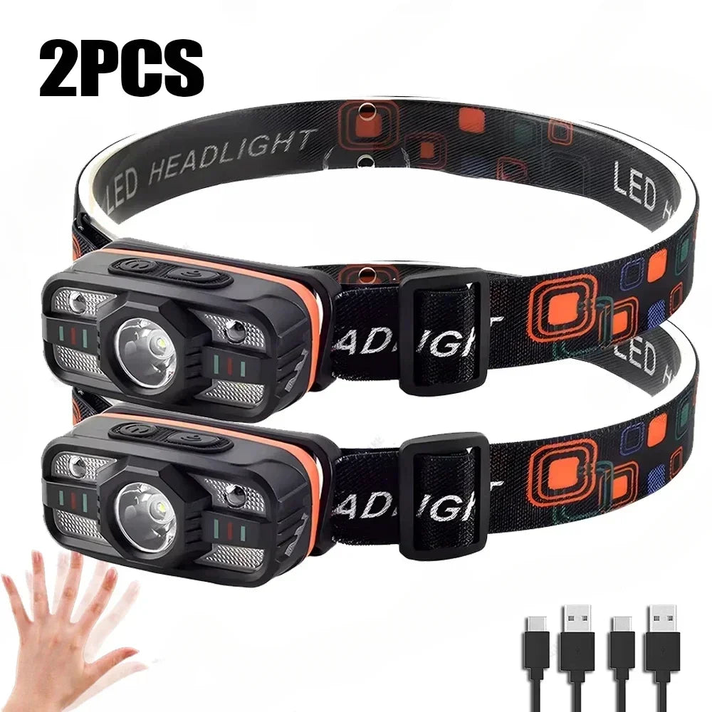 Pece de cap USB reîncărcabilă cu LED