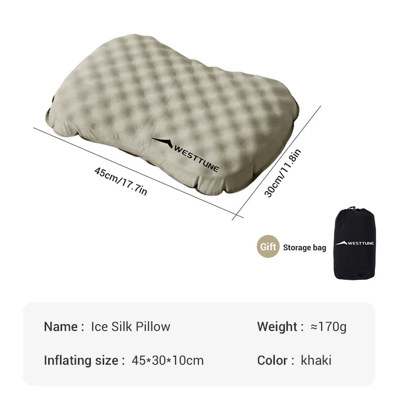Camping Inflatable Pillow for Neck and Lumbar Support