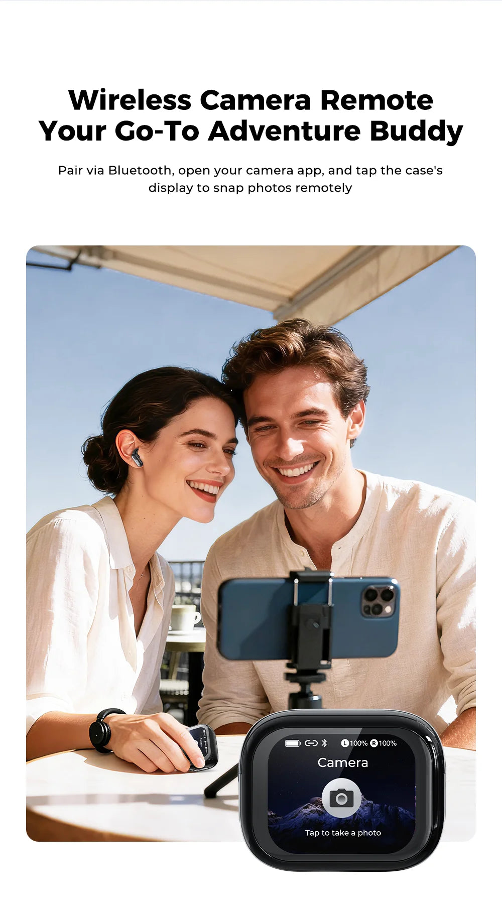 Smart AI Translator HTC NE68 Wireless Bluetooth Earphones With Mic Clear Sound Earbuds Low latency Translation 40Hrs Playback
