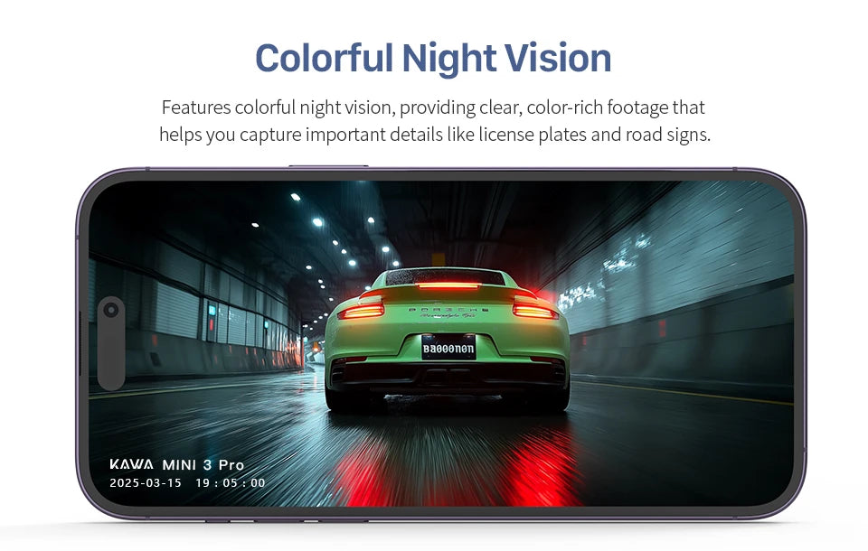 2K Mini Dash Cam with WiFi, Voice Control and Parking Monitor