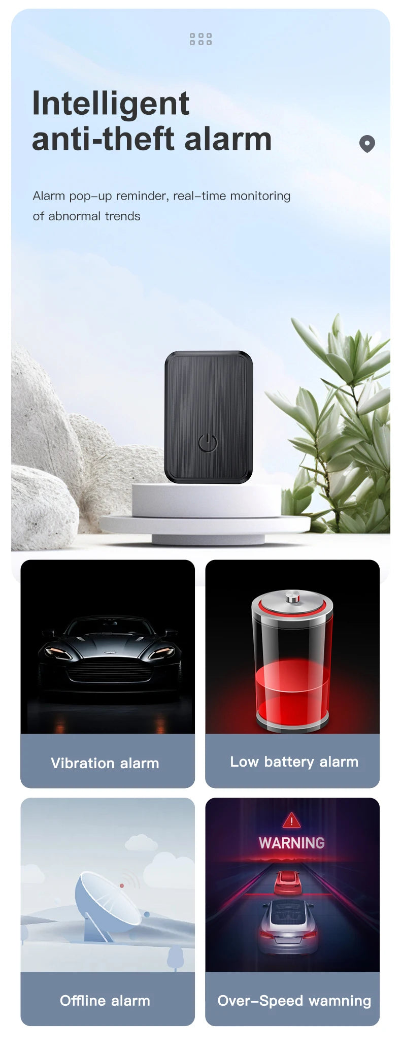 GPS Tracker Mini Global Positioning System For Car Bike Pet Children Real Time Tracking Locator Magnetic Anti-lost Tag GSM App 