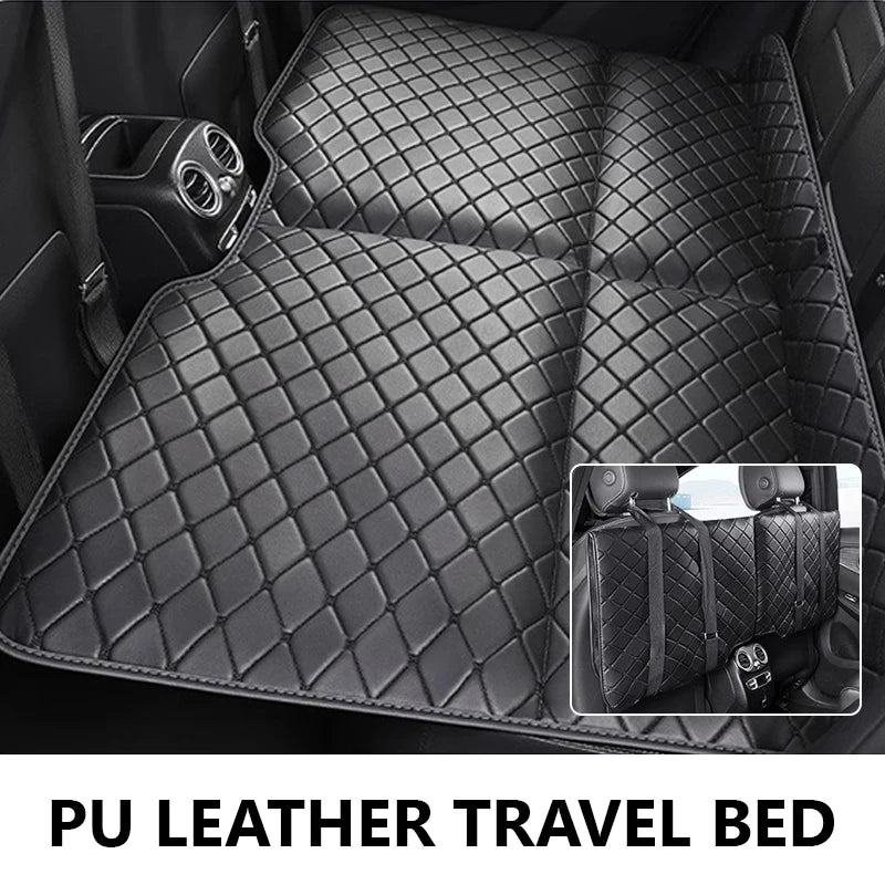 SEAMETAL Non-Inflatable Car Travel Bed Hanging Back Seat Sleeping Pad Mattress Car Camping Extender Mattress for Sedan/SUV/Truck