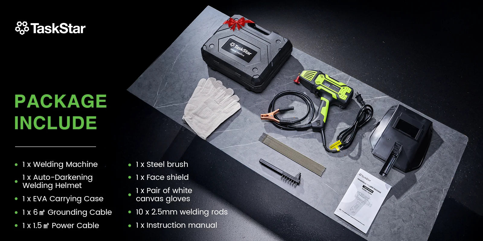 Portable Handheld Electric ARC Welder Kit 110V IGBT Inverter with Digital Display