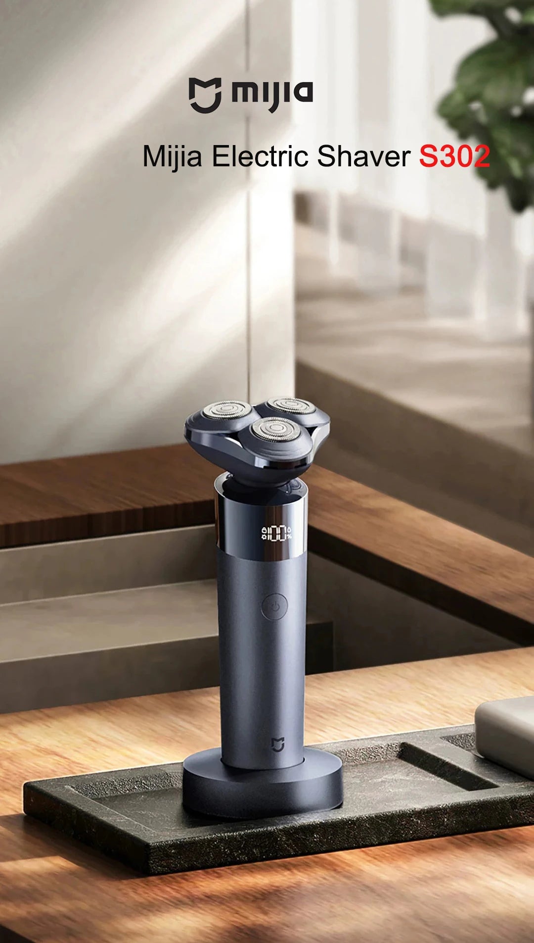 Xiaomi Mijia S302 Electric Shaver for Men 360° Floating Wet Dry