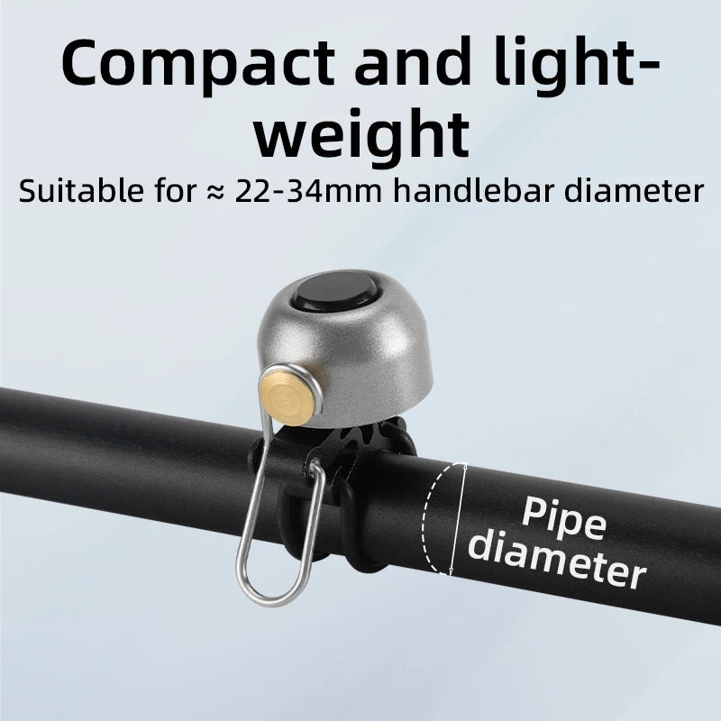 Bicycle Bell with Crisp Sound Copper Alloy Handlebar Ring