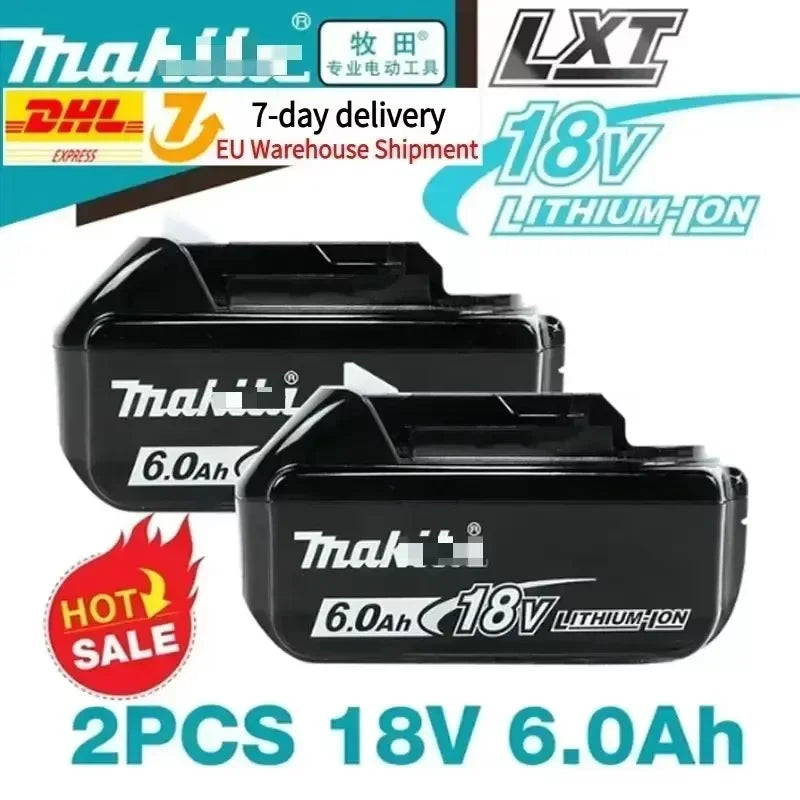 Original Makita battery, 18V 9.0Ah rechargeable battery, power tool BL1830 BL1840、BL1850、BL1860B、 Makita 18V lithium battery 